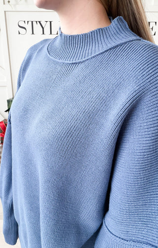 Kate Side Slit Oversized Sweater *final sale*