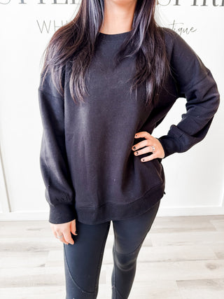 Leah Boyfriend Sweatshirt W/Pockets *Final Sale*