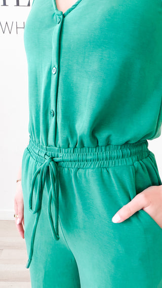 Jackie Modal Sleeveless Jumpsuit