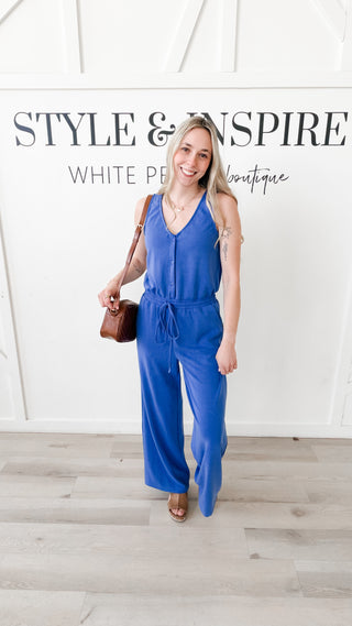 Jackie Modal Sleeveless Jumpsuit