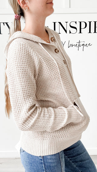 Reagan Waffle Hoodie