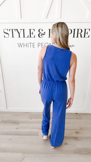 Jackie Modal Sleeveless Jumpsuit