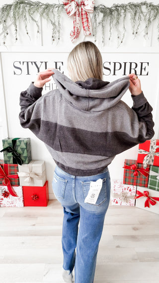 Keira Stripe Block Hoodie