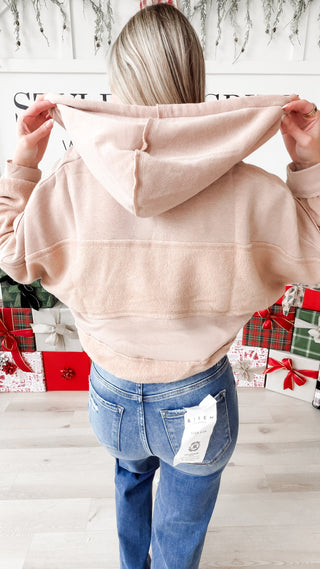 Keira Stripe Block Hoodie