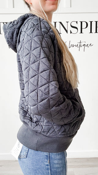 Angela Quilted Hoodie