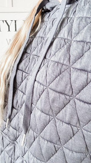 Angela Quilted Hoodie