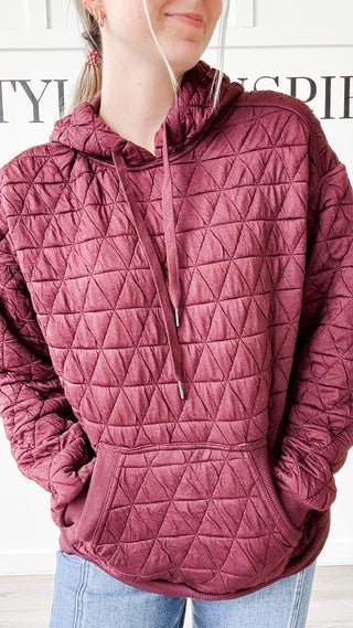 Angela Quilted Hoodie