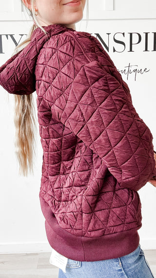 Angela Quilted Hoodie