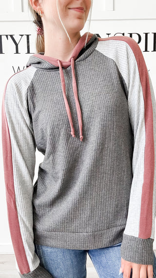 Tawnya Color Block Hoodie