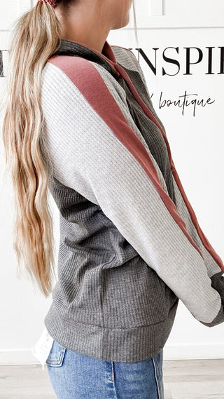 Tawnya Color Block Hoodie