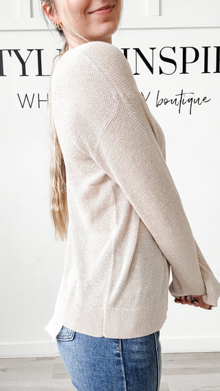 Connie Texture Block Sweater