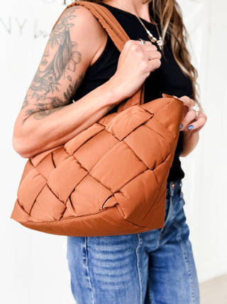 Quilted Puffer Tote  *Final Sale*