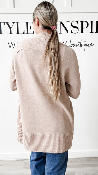 Bethany Ribbed Trim Cardigan