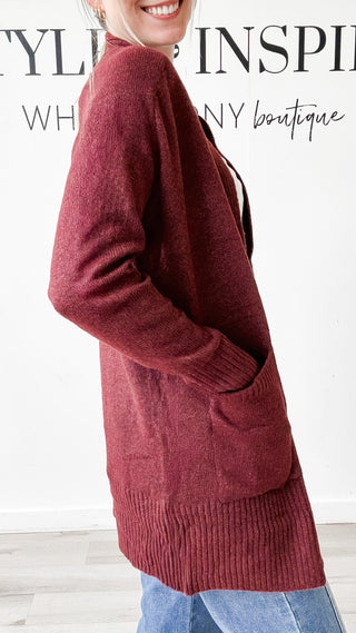 Bethany Ribbed Trim Cardigan