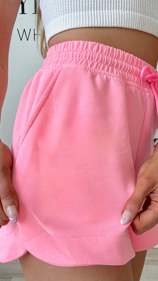 Tenley Scuba Shorts With Pockets