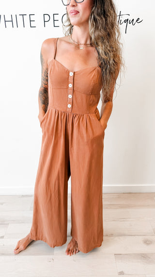 Tenley Sweetheart Neck Jumpsuit