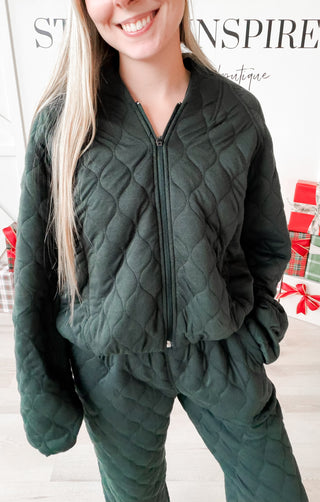 Sylvie Quilted Bomber Jacket