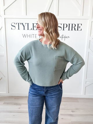 Shelby Cloud Knit Crop Top
