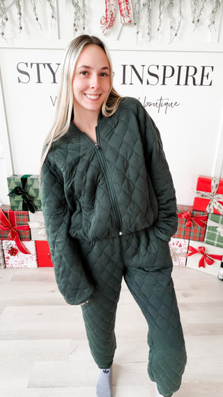 Sylvie Quilted Bomber Jacket