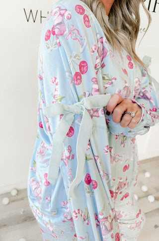 Martini Santa Velvet Bow Sweatshirt