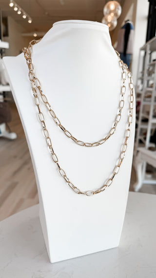 Open Chain Wrap Necklace. *Final Sale*