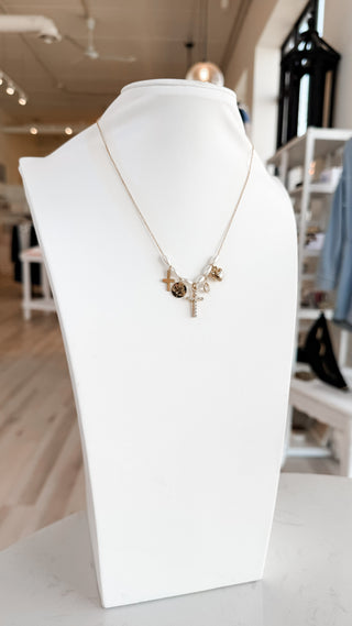 Pearl Charm Necklace. *Final Sale*