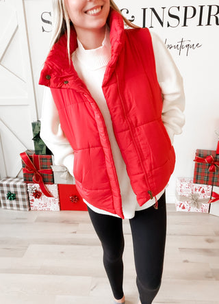 Armani High Neck Puffer Vest
