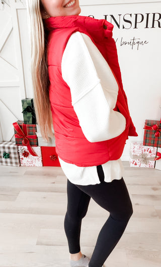 Armani High Neck Puffer Vest