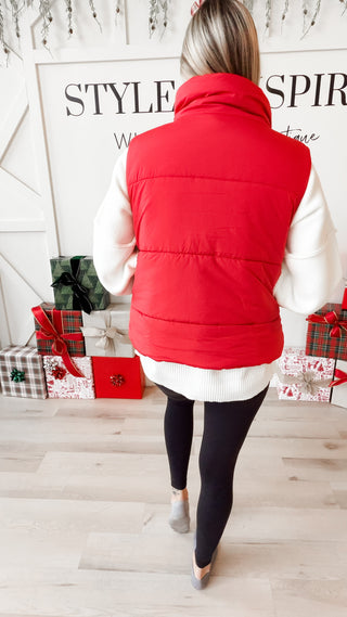 Armani High Neck Puffer Vest