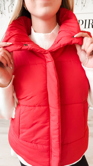 Armani High Neck Puffer Vest