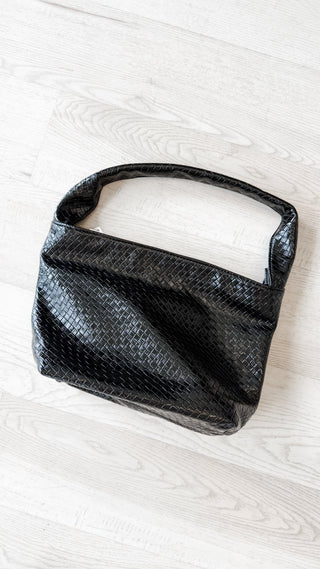 Patent Vegan Leather Handag