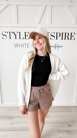 Tenley Scuba Shorts With Pockets