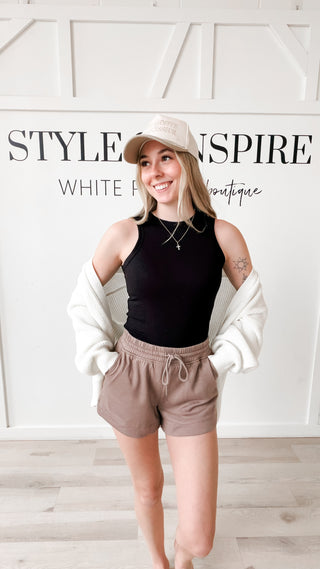 Tenley Scuba Shorts With Pockets