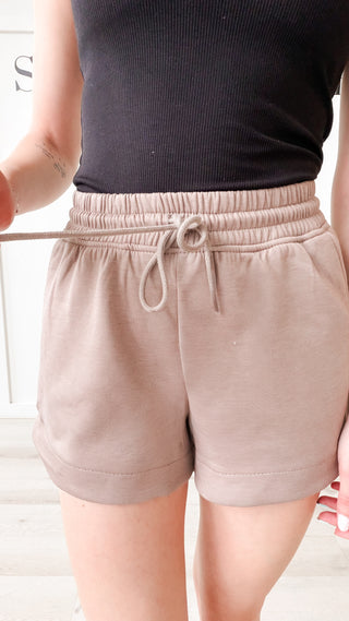 Tenley Scuba Shorts With Pockets