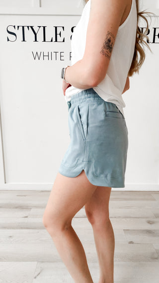 Tenley Scuba Shorts With Pockets