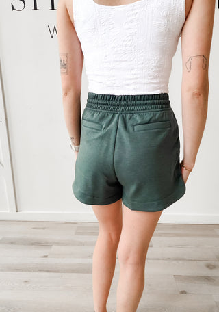 Tenley Scuba Shorts With Pockets