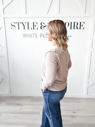 Cambryn Cloudy Knit LS Top