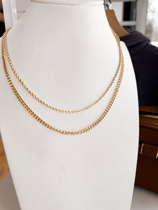 Twist and Curb Necklace * Final Sale*