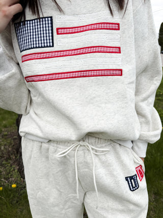 USA Applique Sweatshirt