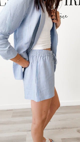 Raegan Pin Stripe Shorts