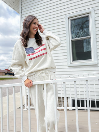 USA Applique Sweatshirt
