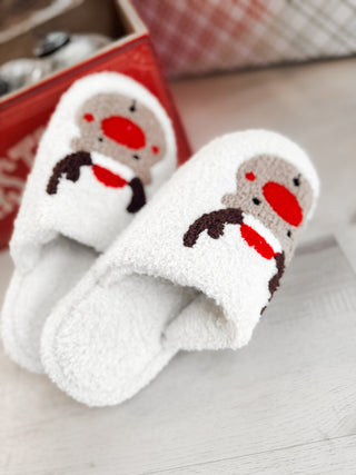 Rudolph Luxury Soft Christmas Slippers. *Final Sale*