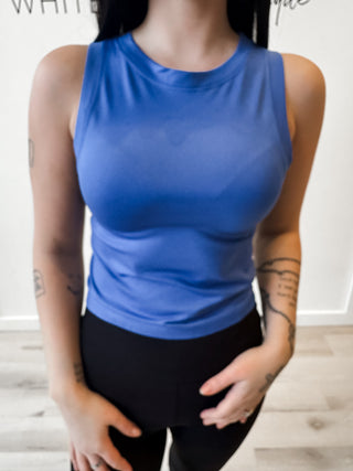 Carla Seamless Crew Neck Crop Tank *Final Sale*