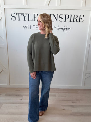 Brynn Cloudy Knit  Round Neck Top