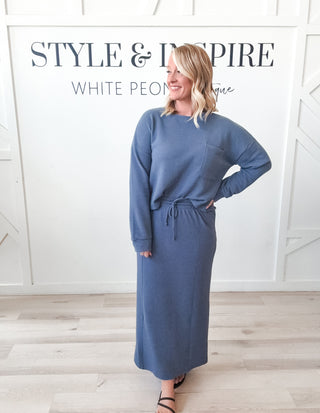 Arlan Cloudy Knit Maxi Skirt