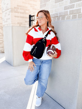 ILona Rugby Stripe Pullover