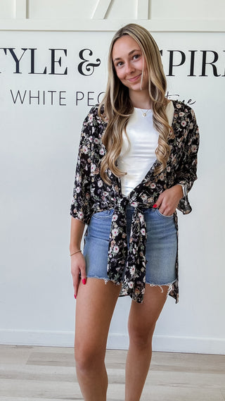Luann Floral Kimono