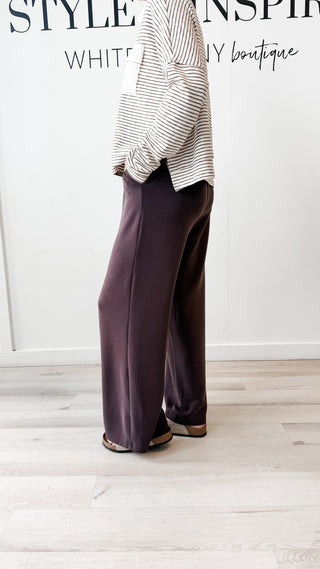 Dayna Modal Drawstring Wide Leg Pants