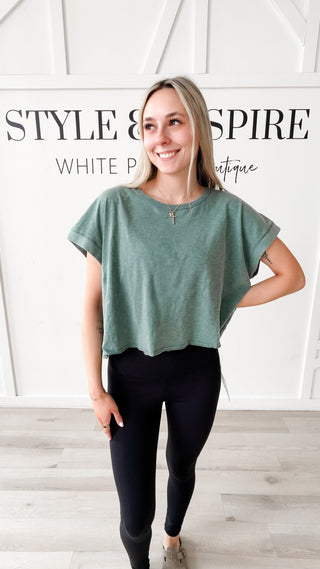 Cindy Open Back Boxy Tee