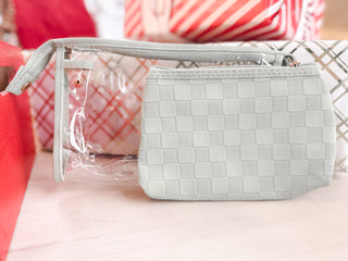 Duo Checkered Makeup Travel Set  *Final Sale*